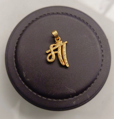 HN JEWELLERY One Gram Gold Pendant Maa Designer Daily Use Locket For Men And Women Gold-plated Brass Pendant