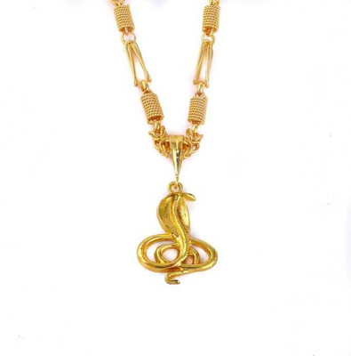 Pihoo Enterprise Snake ONLE & GPIN 241 (CHAIN) Gold-plated Diamond Alloy Pendant Set