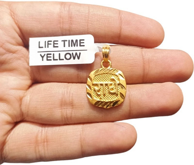 privyani RADHE PENDANT WITH MICRO GOLD PLATED Gold-plated Brass