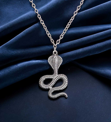 SSKLEXCLUSIVE Snake Pendant With Chain Brass Locket Set