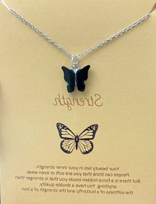 Teeragaj C 663_RR black bf pendent_63 Silver Stone Pendant Set