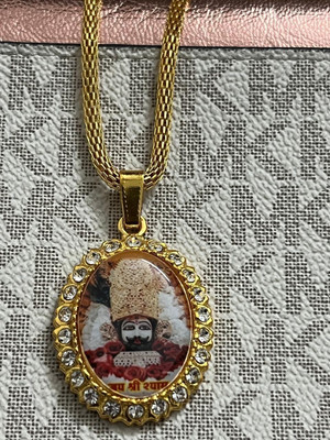 Alviira khatu shyam ji Pendant Stainless Steel