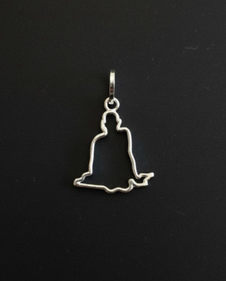 Rnjwell Silver Swami Samartha Pendent 2.5cm | High quality finish Pure 925 Sterling Sterling Silver Pendant