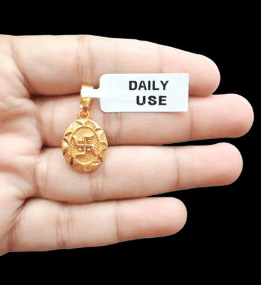 DIVS FASHION SWATICK OVAL STYLE PENDANT Gold-plated Brass Pendant