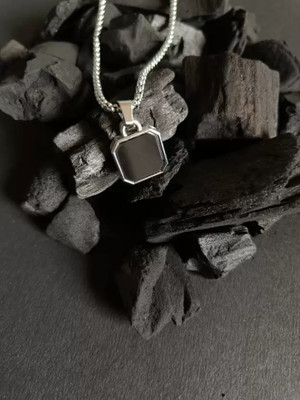 Anamya Collections Silver Alloy Pendant Set