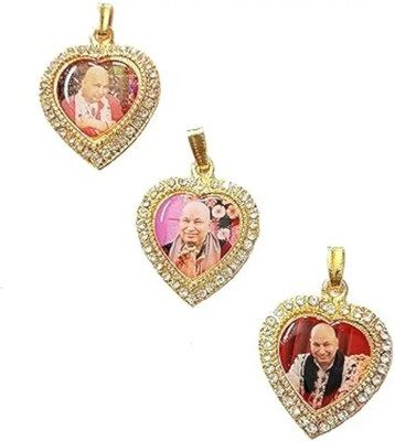 GURUJI CREATION GURUJI LOCKET Metal Pendant Set