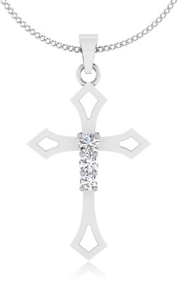 Iski Uski Store Affinate Christ Pendant Platinum Swarovski Crystal Sterling Silver Locket