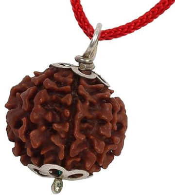 HAPPY CREATION Original 7 Mukhi Nepali Rudraksha Seven Face Rudraksh Wood Pendant