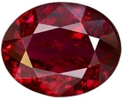 Sidharth Gems 11.25 Ratti 10.55 Carat Natural Burma Ruby Manik Birthstone Stone Original Ruby Stone
