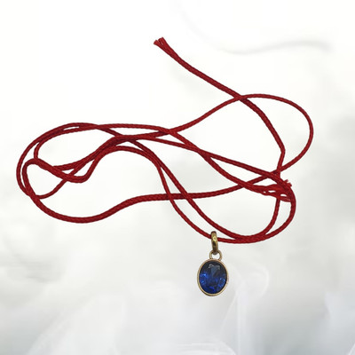 Fine Creation Blue / Stone Pendant Natural Pendant Gold-plated Beads Brass Pendant Set