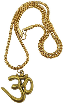 Nirvana Mukhi God Lord Shiva Mahadev Mahakaal Locket Pendant With Chain Gold-plated Brass, Alloy Pendant Set