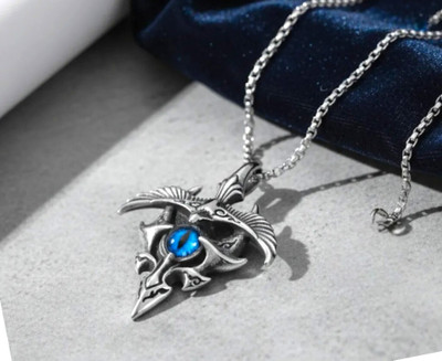 kazare men chain silver | chain pendant for men | men locket | chain locket for men Alloy Locket Set