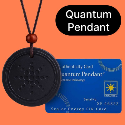 AirSoft Natural Scalar Pendant – Quantum Energy Necklace from Japan Tech Alloy Pendant