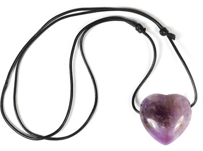 REIKI CRYSTAL PRODUCTS Amethyst Heart Shape Pendant/Locket For Reiki Healing For Unisex Amethyst Crystal Pendant