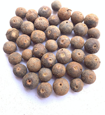 Rudraksham Rudraksha Nepali Scared Fruit (Set of 40) Wood Pendant Set