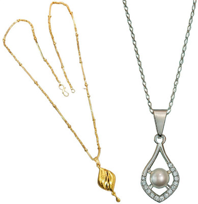 HEM RUPA Exquisite Locket and Chain Designs for Men, Boys, Women and Girls Gold-plated Brass, Metal Locket Set