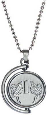 Teeragaj Silver Stainless Steel Pendant Set