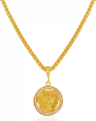 GHAREMIVA 1 gram High Quality Indian Polished “20” Inches Gold Chain for Men and boy Gold-plated Plated Alloy Chain