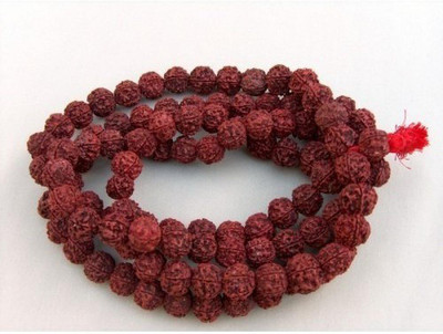 Chopra Gems Unique & Effective 5 Mukhi Rudraksha Jap Mala 108 + 1 Beads for Men & Women Wood