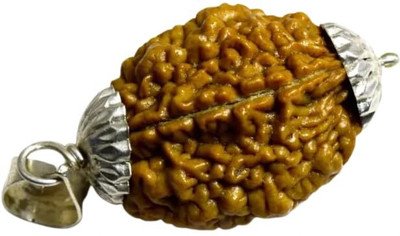 Beautum 2 Mukhi Rudraksha Two Face Rudraksha Nepali Rudraksha Code:15 Wood Pendant