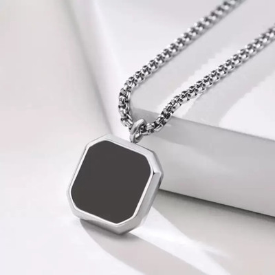 kripalu Silver Stainless Steel Pendant Set
