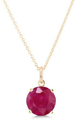 Gemzonite Pendant with Natural Manik Stone Astrological & Lab Certified Gold-plated Ruby Stone Pendant
