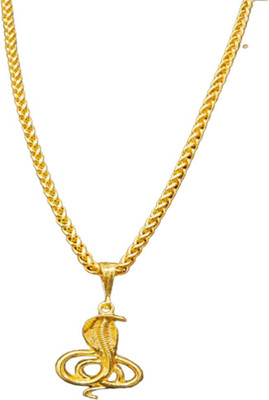 Pihoo Enterprise Snake ONLE & JAYPURI chain Gold-plated Alloy Pendant Set