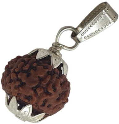Kuttumb Gems & Jewels Gift This 7 Mukhi Rudraksha to your loved ones as blessing Silver Wood Pendant Set