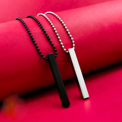 Animated Rhodium Alloy Pendant Set