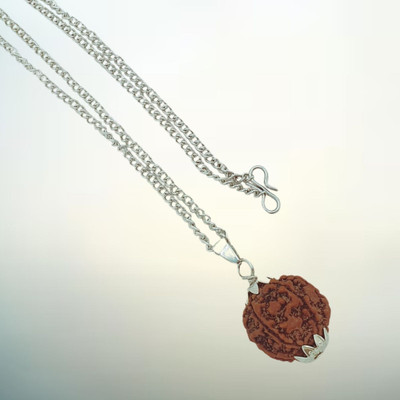 Shade Creation 4 Mukhi Nepali Rudraksha IGL Certified || Original Seller Nepali Rudraksha || Silver Beads Brass, Wood Locket Set