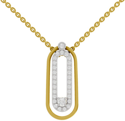 Sparq Certified Lab Grown Diamond & BIS Hallmark Pendant With Chain Gold-plated Sterling Silver
