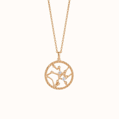 KYMEE KYMEE 18K Gold Vermeil Zodiac Constellations Necklace Gold-plated Silver Pendant Set