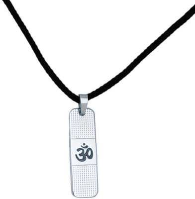 Kuttumb Gems & Jewels Most Demanded God Shiv Dotted Locket Pendant With Dhaga Silver Brass Pendant Set