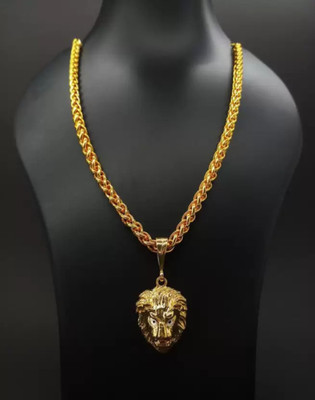 LABHUBAMON 1 gram Pendant set With chain “20” Inches for man and boy New design new year Gold-plated Plated Copper Chain Set