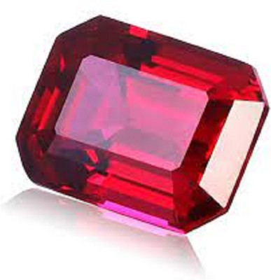 SIDHGEMS 7.25 Ratti 6.25 Crt Red Ruby Stone Manik Stone Original Certified for Men & Wome Ruby Stone