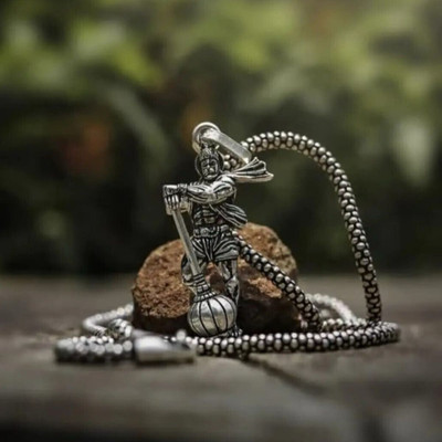 Whitechimes Standing Hanuman pendant Stainless Steel, Alloy Pendant
