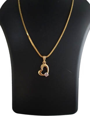 DIMIKI Excellent Quality Heart Pendant Chain Gold-plated Alloy Pendant