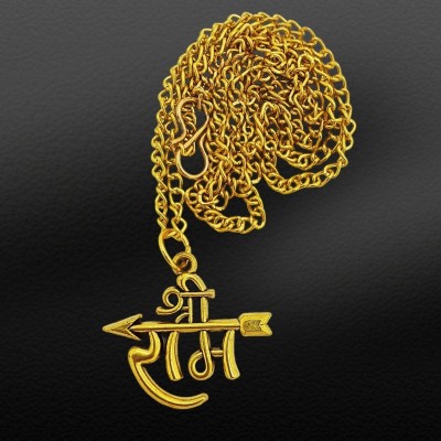 JagatguruShop SHRI RAM Hindu spiritual locket pendant Gold-plated Brass, Alloy Pendant Set