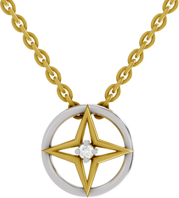 Sparq Certified Lab Grown Diamond & BIS Hallmark Pendant With Chain Gold-plated Sterling Silver