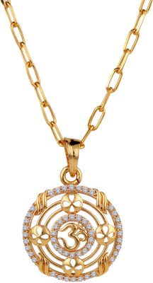 BELWICK Gold-plated Diamond Brass Pendant Set