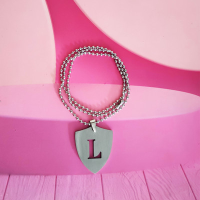 Sullery English Alphabet Initial Charms Letter Initial R Alphabet Letters Script Name Sterling Silver Stainless Steel Pendant