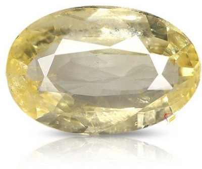 kirti sales 11.25 Ratti Yellow Sapphire Pukhraj Stone Original Certified Natural Gemstone Sapphire Stone