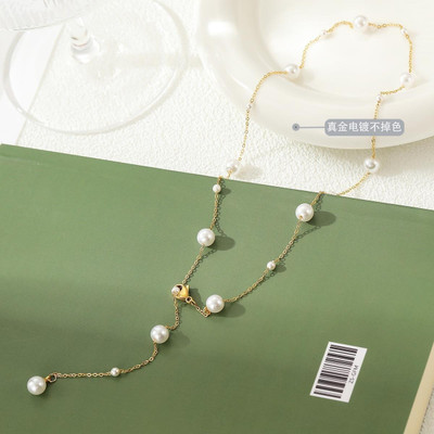 MYKI Elegant Pendants With chain For women & girls Gold-plated Cubic Zirconia Stainless Steel Pendant