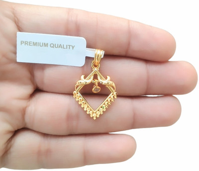 SAPNAPALACE TRADITIONAL DiiOR GOLD DESIGER STUD PENDANT Gold-plated Brass Locket
