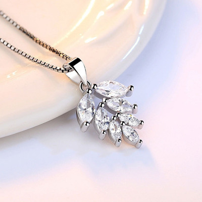 MYKI Silver Cubic Zirconia Stainless Steel Pendant