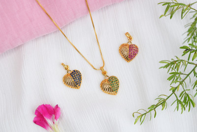 Vosgi Gold-plated Diamond Brass Pendant