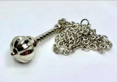 pompeo God Lord Shri Bajrangbali Sankat Mochan Ram Bhakt Hanuman Gada Pendant Locket Sterling Silver, Rhodium Stainless Steel, Metal, Alloy Locket