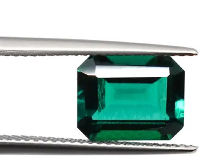 SIDHGEMS 11.25 Ratti 10.25 Carat Zambian Emerald/Panna Earth Mind Stone Unheated Natural Emerald Stone
