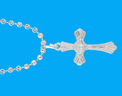 Dynamic Retail Global Rhodium Plated Stainless Steel Chain Set