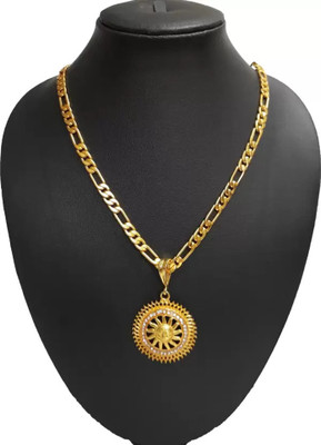 LASAVAMON 1 gram Pendant set With chain “20” Inches for man and boy New design new year Gold-plated Alloy Locket